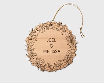 Custom Couple Names Ornament