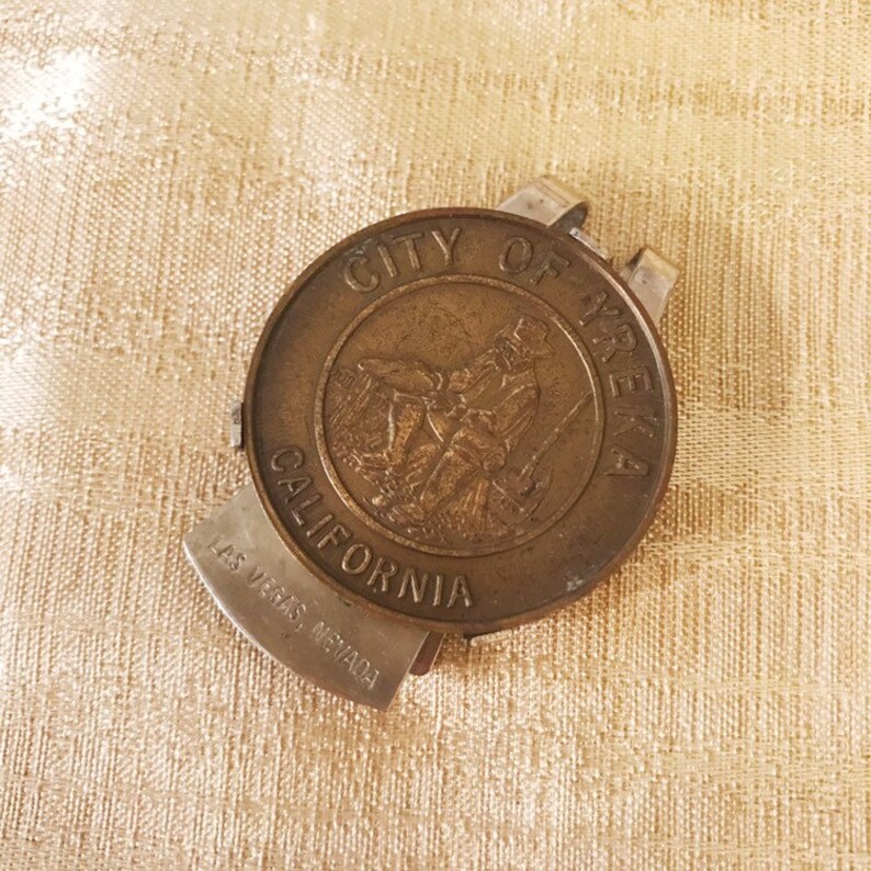 RARE Vintage City Of Yreka California Las Vegas Money Clip