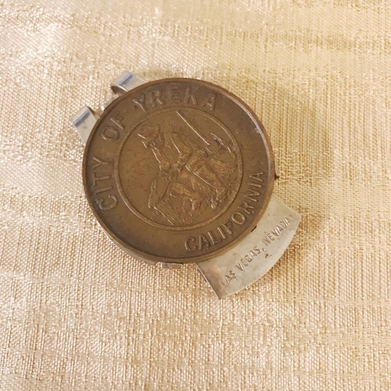 RARE Vintage City Of Yreka California Las Vegas Money Clip