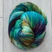 Canadian Hand-dyed yarn. 80/20 Superwash Merino/Nylon Sock Yarn. 113g 400yards. Ready to Ship. Link. Multi-colored green and purple