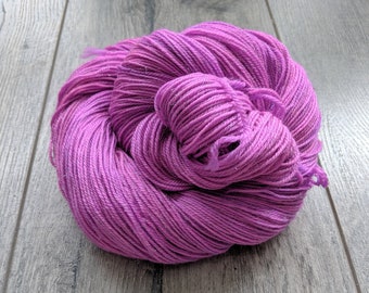Neon Purple Glitter Socks Merino Superwash yarn with sparkling Stellina by Skimikin Studios 420m115g