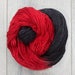 Canadian Hand-dyed yarn. 80/20 Superwash Merino/Nylon. 113g 400yards. Ready to Ship. Deadpool. Variegated yarn. Striping Yarn