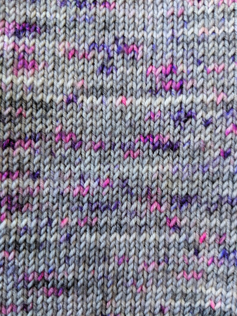 Canadian Hand-dyed yarn. Speckled Sock Yarn. 80/20 Superwash Merino/Nylon Sock Yarn. 115g 400yards. Fingering weight. Decepticon EDS image 4