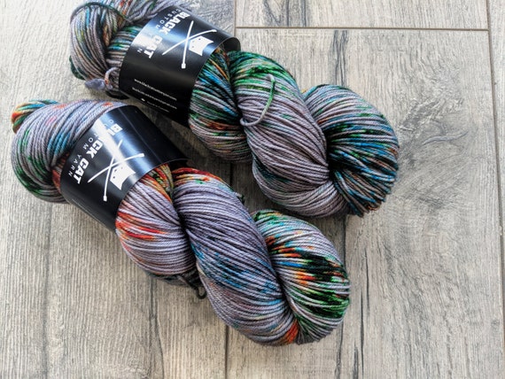 Terokkar Double Knit Weight yarn DK weight merino yarn 100/% Superwash Merino Sweater weight yarn Multi-colored brown green and purple