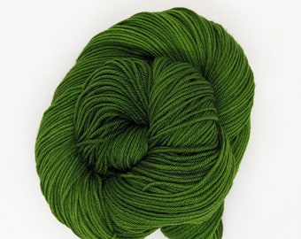 Cthulu: Deep Green DK Weight Yarn, Hand Dyed Yarn. Tonal Semi Solid Hand Dyed Yarn | Cthulu DK