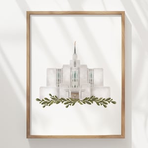 Calgary Alberta Temple, Digital Download, Temple art, Canada, Latter Day Saint