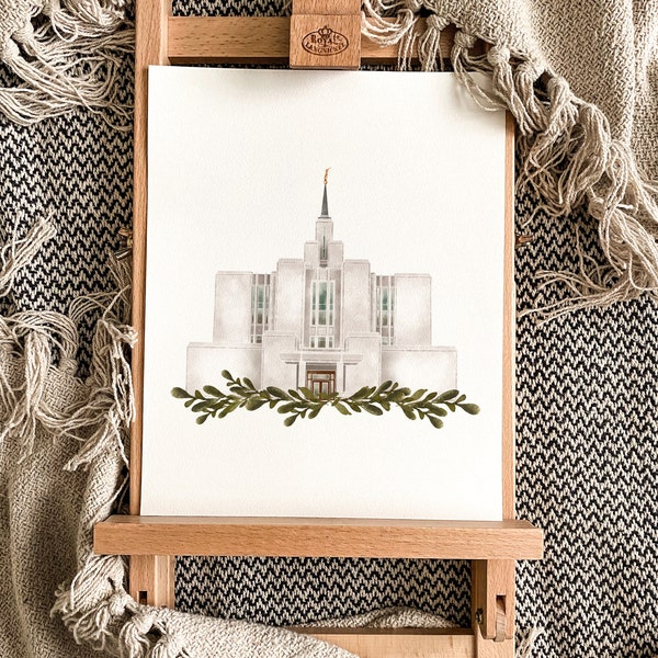 Calgary Alberta Temple, Digital Download, Temple art, Canada, Latter Day Saint