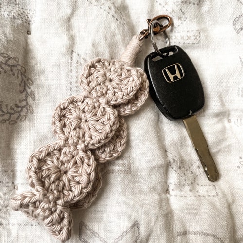 Boho Crochet Keychain PDF Pattern Etsy