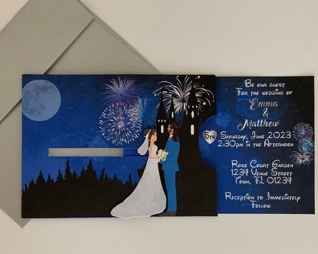 Wedding Sliding Bride Invitation/sliding Invitation/wedding Etsy