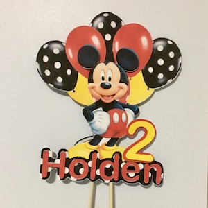 Mickey Mouse Cake Topper/ Mickey Party Customized Topper