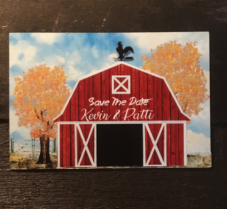 save the date magnet Rustic farm save the date country save the date magnet