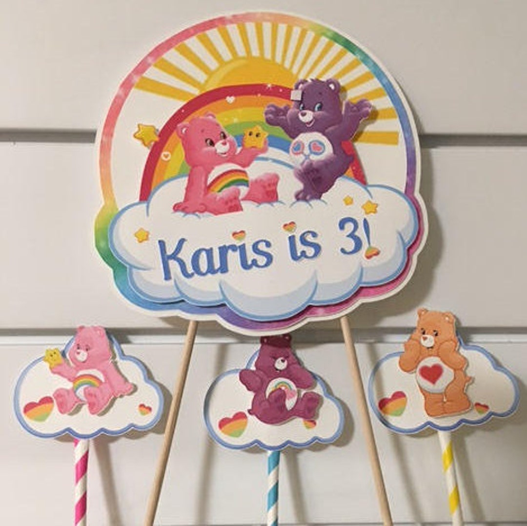 Care Bears Cake Topper / Rainbow / Cake Topper Etsy