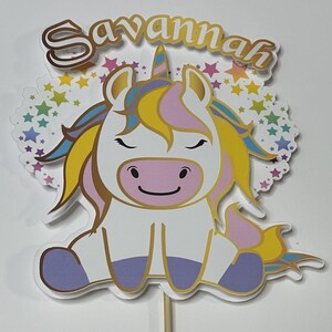 Einhorn Cake Topper/Einhorn-Party