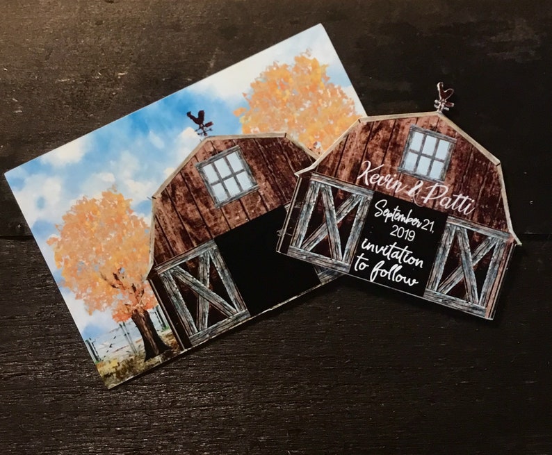 save the date magnet Rustic farm save the date country save the date magnet