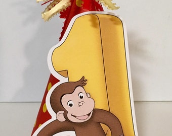 Curious George Party Hat/Birthday Hat