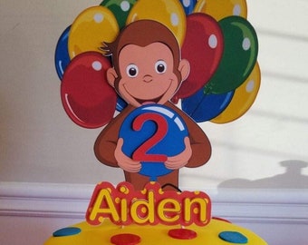 Curious George Cake Topper/Personalized Topper