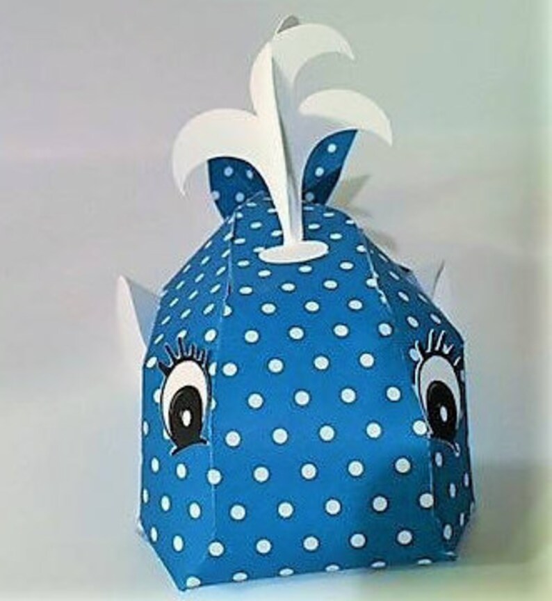 Nautical Whales 3D Table Decor Set of 3 Etsy