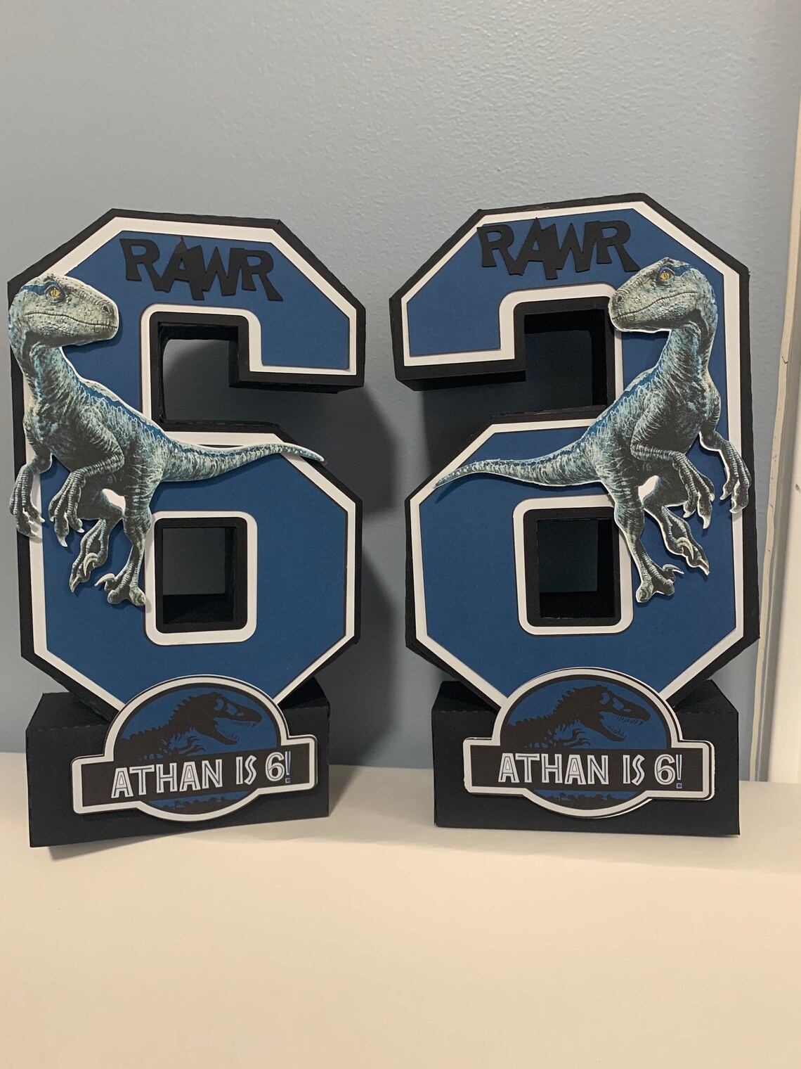 Jurassic World Number Prop/jurassic World Party Prop - Etsy