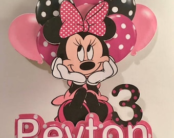 Minnie Mouse Cake Topper Personalized