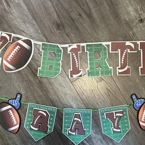 Verjaardagsbanner voetbal/voetbaldecoraties