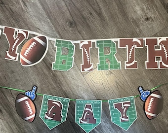 Football birthday banner/football decorations party