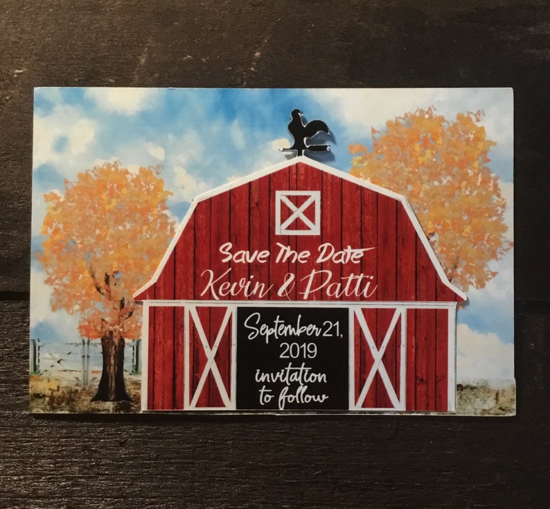 save the date magnet Rustic farm save the date country save the date magnet