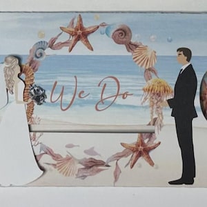 Hochzeitseinladung Schiebebraut/Schiebebraut/Hochzeitseinladung mit Schiebebraut/Märchenhochzeit