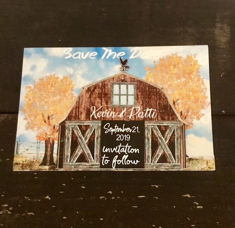 save the date magnet Rustic farm save the date country save the date magnet