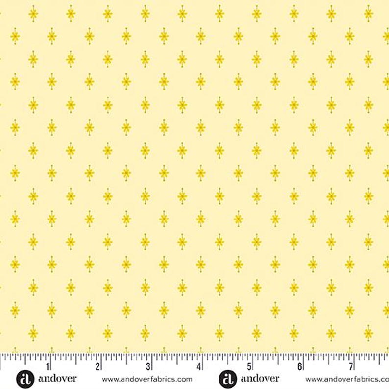Plain and Simple Sunshine Yellow Flower Pin, Andover, Cotton Fabric - Etsy