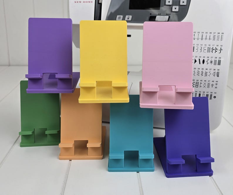 Gift for Sewer/Quilter, Sewing Machine Shaped Phone Stand image 8