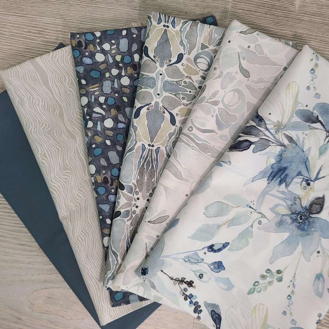 Sea Sisters 6 Piece Half Yard Fabric Bundle by Shell Rummel for ...