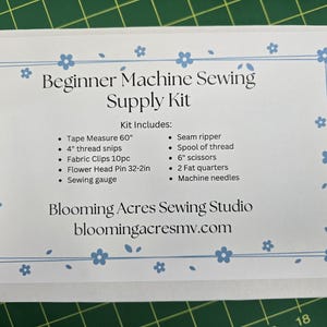 Beginner Machine Sewing Starter Tool Kit - Etsy