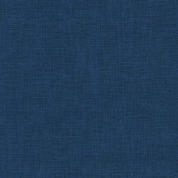 Robert Kaufman Quilter's Linen Dark Blue Cotton Fabric