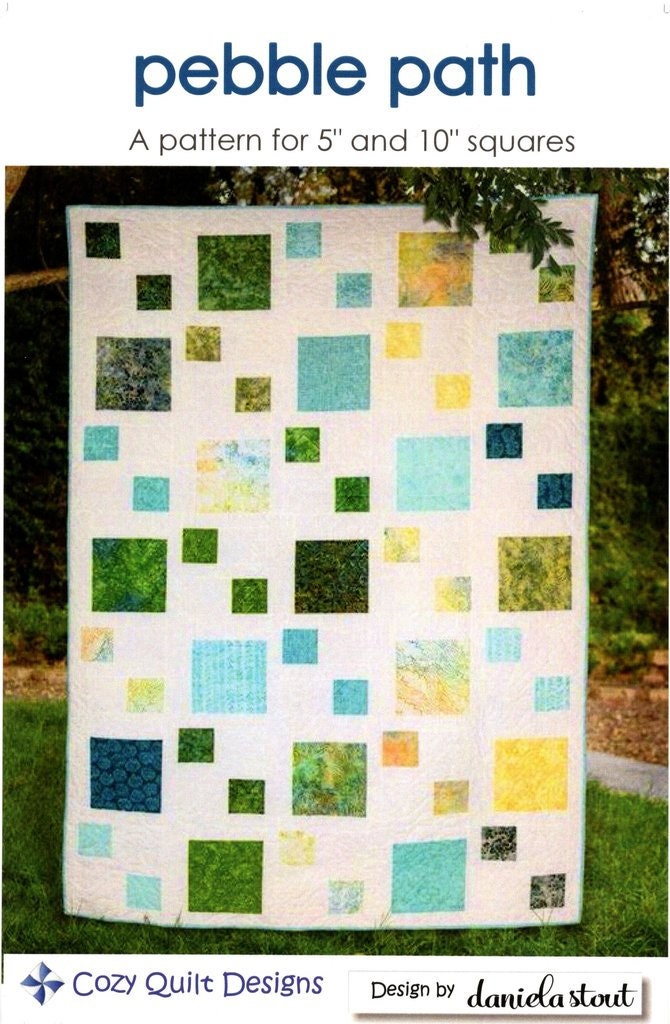 Pebble Path Quilt Pattern de Cozy Quilt Designs Twin Etsy