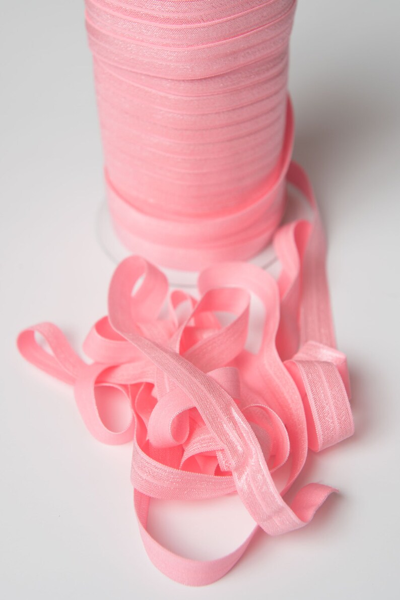 baby 58 Pink Elastic elastic by the yard wholesale elastic pink elastic hair ties foldover elastic headband fold over elastic