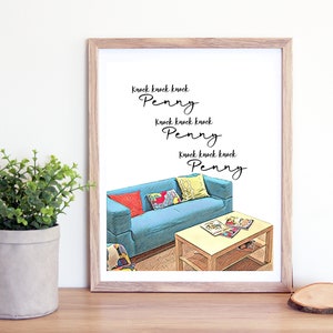 Big Bang Theory Printables, Penny&#39;s Couch,Penny, knock knock knock Penny