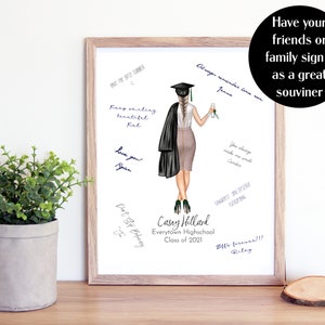 Impression numérique personnalisée pour les diplômés - Cadeau de remise des diplômes - Cadeau pour les diplômés - Remise des diplômes heureuse - Carte de remise des diplômes personnalisée - Drive by Grad - Cadeau pour diplômés