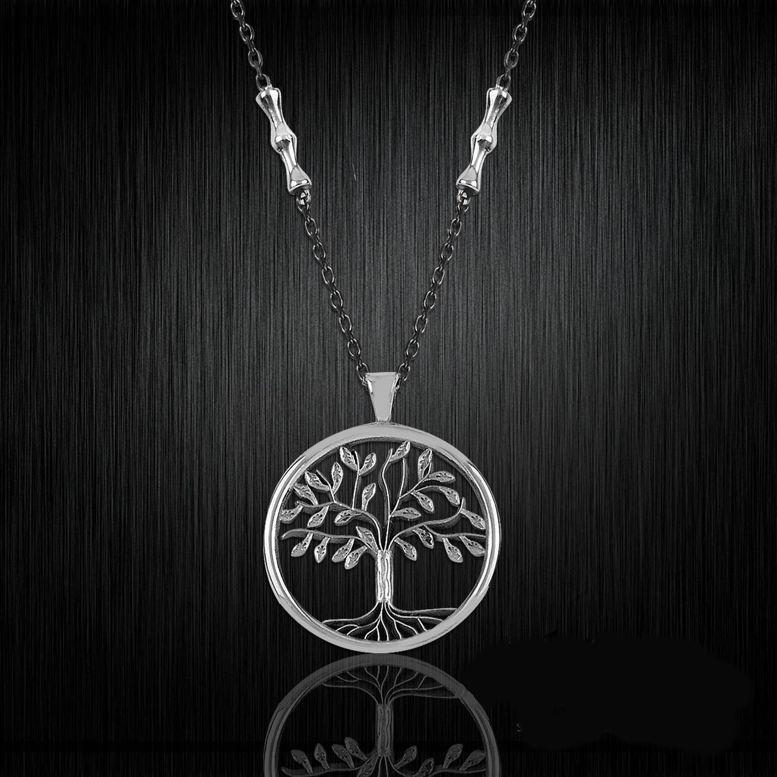 Handmade Necklace Tree of Life Sterling Silver Men Pendant Etsy