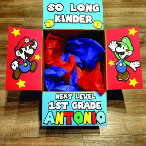 Personalized Super Mario Graduation Gift Box