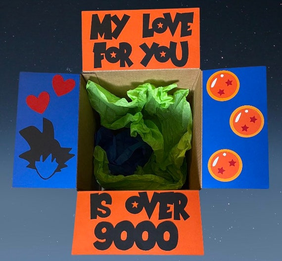 borroso Paraíso Antagonismo Dragon ball z giftbox / más de 9000 caja de cumpleaños / - Etsy España