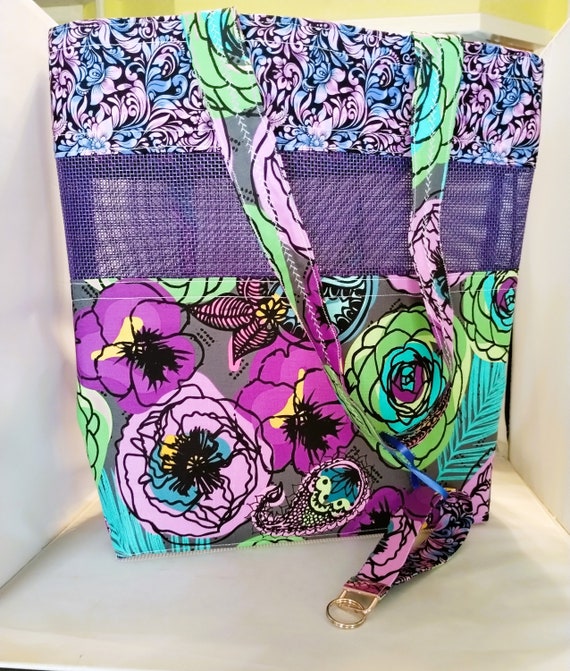 Vinyl Mesh Market Bag Shopping Tote Beach Bag Great Vacation