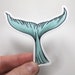 Whale Sticker Waterproof Whale Tail VSCO Sticker Rose Soma Stickers for ...