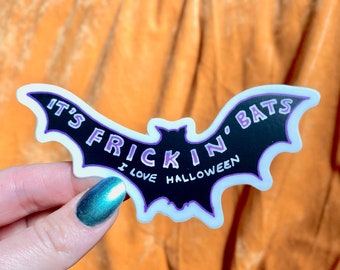 Vine Sticker It's Frickin Bats I Love Halloween Funny Vine - Etsy