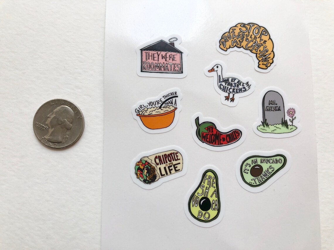 Mini Vine Stickers Pack 6 Small Vine Stickers for Phone Etsy