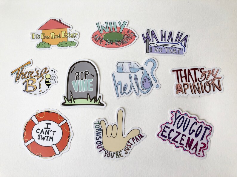 Vine Sticker you Got Eczema Laptop Stickers & Etsy