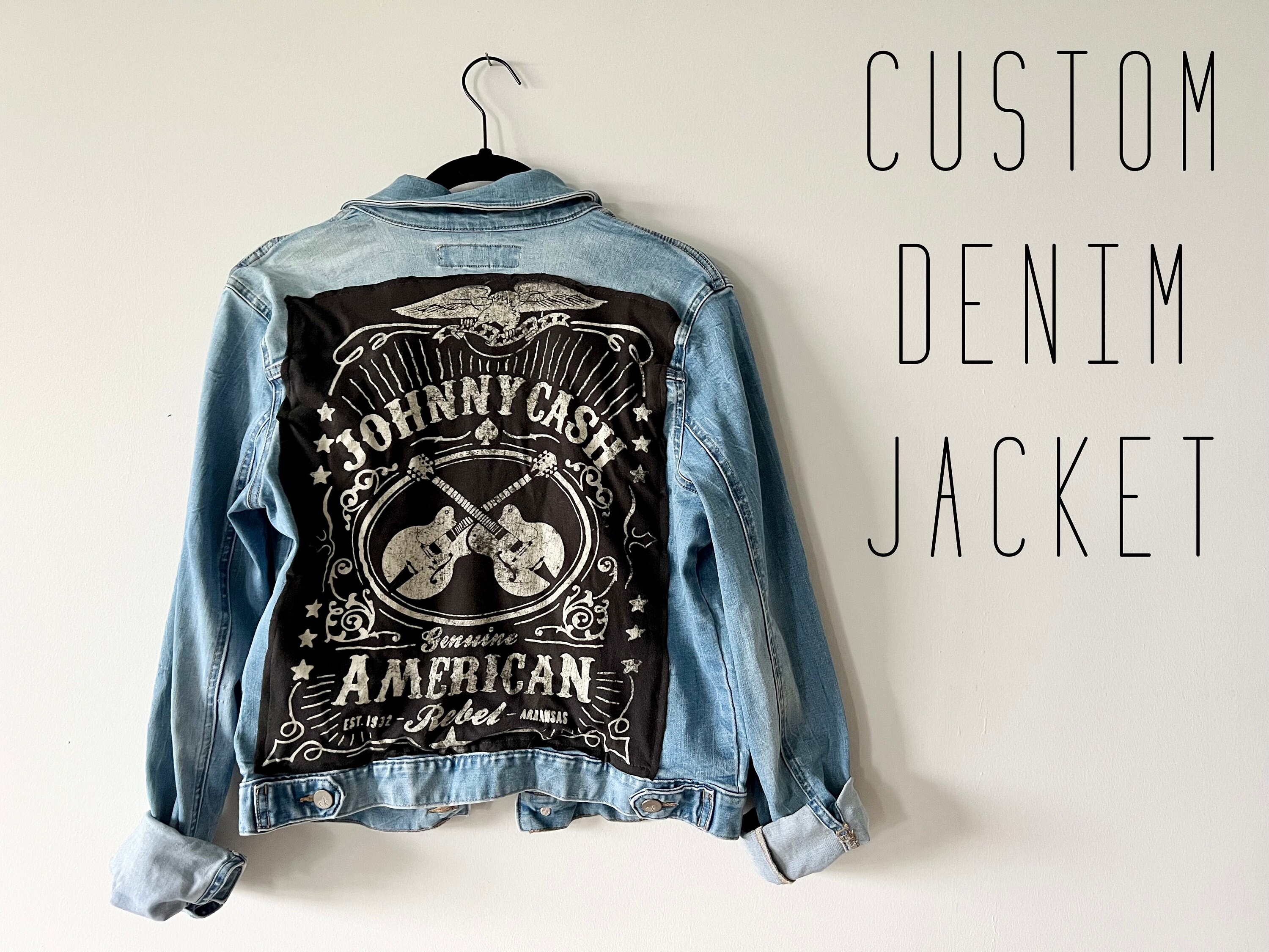 Patch Party Club, Custom patched Up Denim Jacket Exclusive Design