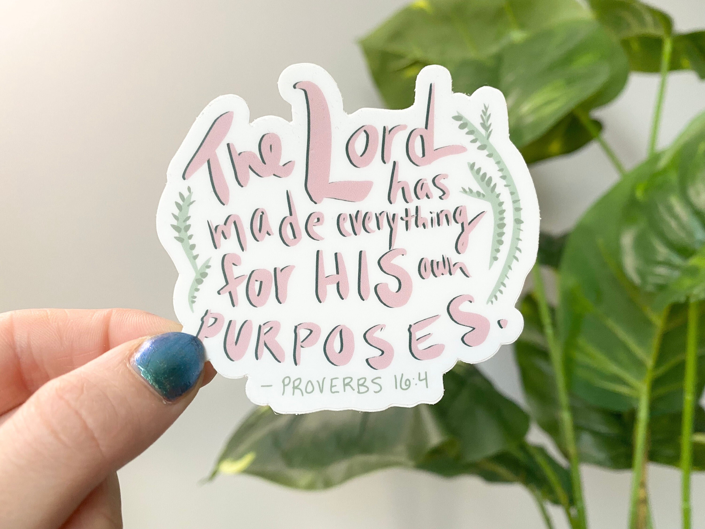 Bible Verse Sticker Vinyl Sticker Decal the Lord Made Etsy