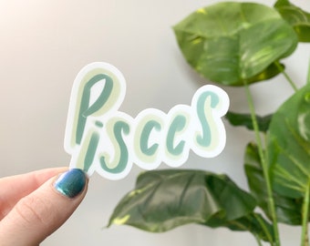 Pisces Zodiac Sticker - Zodiac Sign Stickers, Zodiac Stickers, Zen Artsy Stickers, Astrology Stickers, Hippy stickers, rose soma stickers