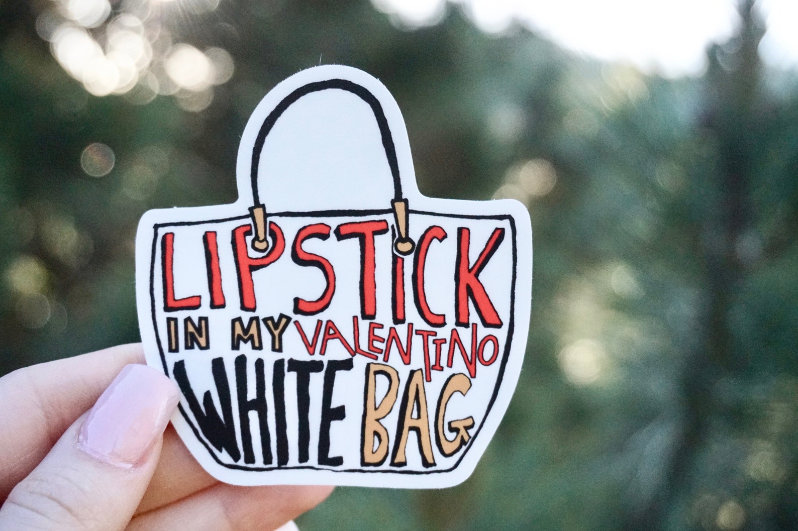Vine Sticker lipstick in My Valentino WHITE Bag Etsy