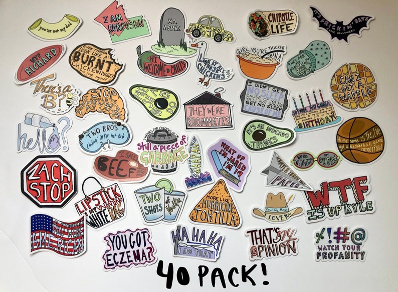 Vine Sticker Pack Custom Pack of Vine Stickers Waterproof Etsy